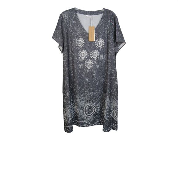 NWT Tendency grey and white tunic dress - Picture 1 of 3
